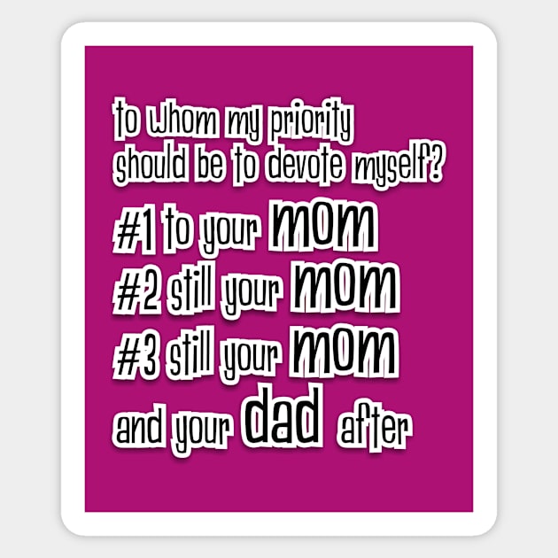 still mom Sticker by ideasign